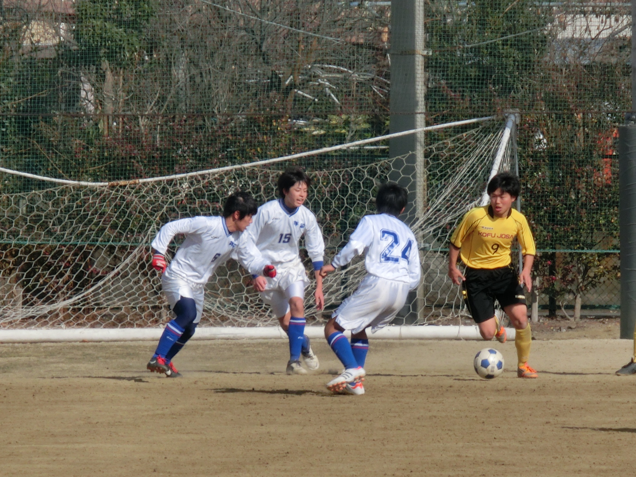 1年生大会 対甲府城西 山梨県立都留高等学校サッカー部